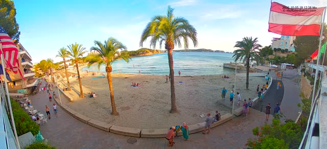 Live view from Playa Palmira – 180° view