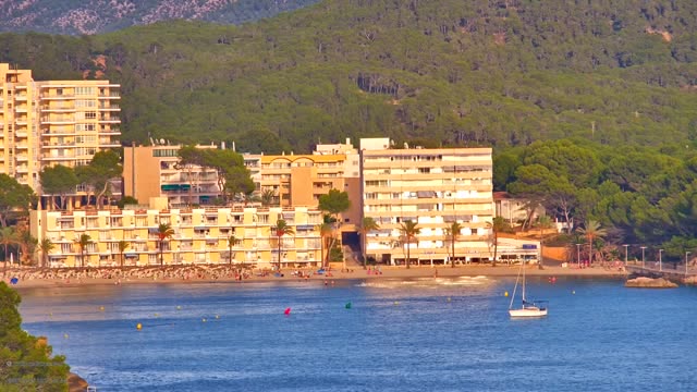 Live view from Cala Fornells – panning camera